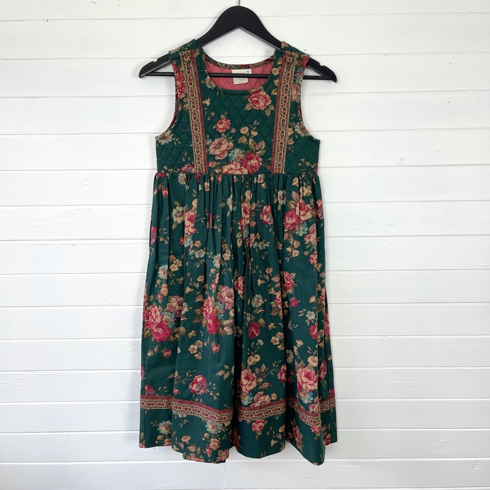 Vera Bradley Girl’s Quilted Floral Jumper Dress XL